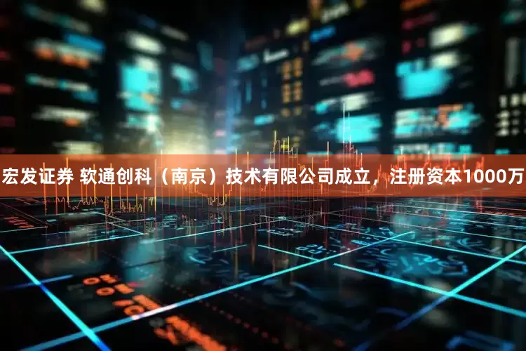 宏发证券 软通创科（南京）技术有限公司成立，注册资本1000万