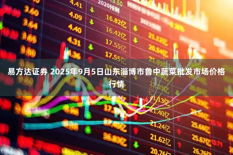 易方达证券 2025年9月5日山东淄博市鲁中蔬菜批发市场价格行情